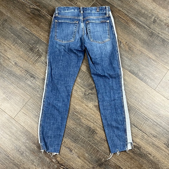 7 For All Mankind Blue Jeans Pants Denim ((size 24)) - Picture 2 of 8